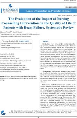 The Evaluation of the Impact of Nursing Counselling Intervention on the Quality of Life of Patients with Heart Failure, Systematic Review ...