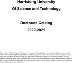 Harrisburg University Of Science and Technology Doctorate Catalog 2020-2021