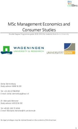 MSc Management Economics and Consumer Studies - ILR