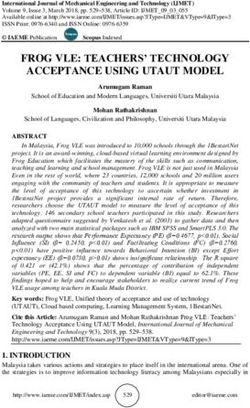 FROG VLE: TEACHERS' TECHNOLOGY ACCEPTANCE USING UTAUT MODEL - IAEME Journals