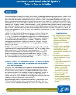 Louisiana State University Health System's Tobacco Control Initiative