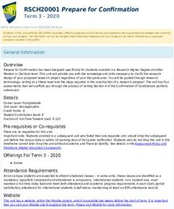 RSCH20001 Prepare for Confirmation - Term 3 2020