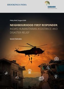 NEIGHBOURHOOD FIRST RESPONDER: INDIA'S HUMANITARIAN ASSISTANCE AND ...