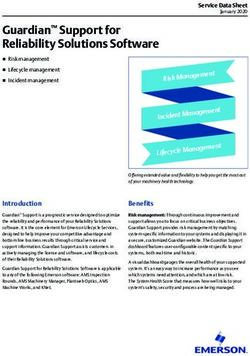 Guardian Support for Reliability Solutions Software - Emerson