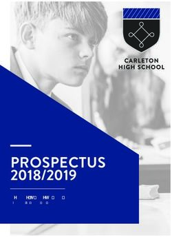 PROSPECTUS 2018/2019 Welcome to Carleton High School - Information for parents and students - Pontefract ...