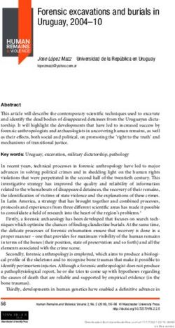 Forensic excavations and burials in Uruguay, 2004-10