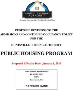 PUBLIC HOUSING PROGRAM - Huntsville Housing Authority