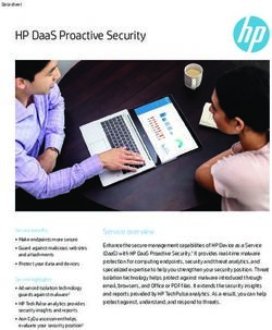 HP DaaS Proactive Security - HP.com