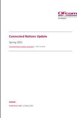 Connected Nations Update - Spring 2021 Connected Nations Update: Spring 2021 - Welsh available - Ofcom