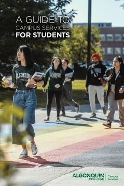 A GUIDE TO FOR STUDENTS CAMPUS SERVICES - Algonquin College