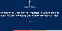 PREDICTION OF GOSHAWK NESTING SITES IN CENTRAL FINLAND WITH MAXENT MODELING AND RANDOMFOREST CLASSIFIER - ANSSI PARKKINEN