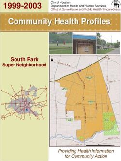 1999-2003 Community Health Profiles - South Park Super Neighborhood