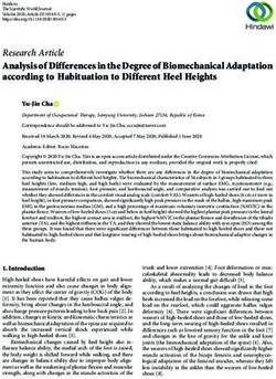 Analysis of Differences in the Degree of Biomechanical Adaptation according to Habituation to Different Heel Heights
