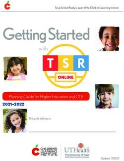 Getting Started With Planning Guide For Higher Education And CTE - CLI ...