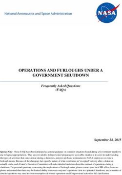 OPERATIONS AND FURLOUGHS UNDER A GOVERNMENT SHUTDOWN