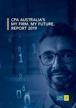 CPA AUSTRALIA'S MY FIRM. MY FUTURE. REPORT 2019