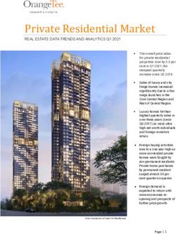 Private Residential Market - REAL ESTATE DATA TRENDS AND ANALYTICS Q1 2021 - OrangeTee
