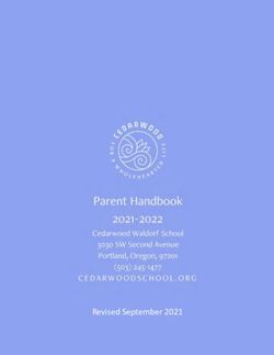 Revised September 2021 - Cedarwood Waldorf School