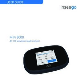 USER GUIDE - MIFI 8000 4G LTE WIRELESS MOBILE HOTSPOT - INSEEGO