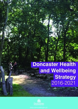 Doncaster Health and Wellbeing Strategy 2016-2021 - www.doncaster.gov.uk