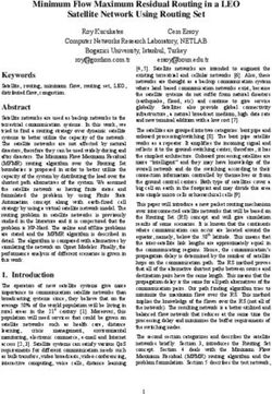 Minimum Flow Maximum Residual Routing in a LEO Satellite Network Using Routing Set