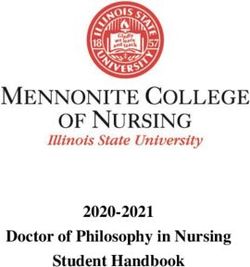 Doctor of Philosophy in Nursing Student Handbook 2020-2021