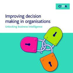 Improving decision making in organisations - Unlocking business intelligence - CIMA