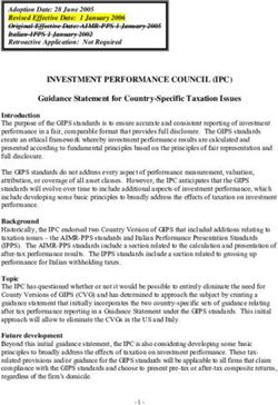 INVESTMENT PERFORMANCE COUNCIL (IPC) - Guidance Statement for Country-Specific Taxation Issues - GIPS
