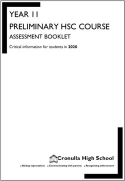 YEAR 11 PRELIMINARY HSC COURSE - ASSESSMENT BOOKLET - Cronulla High School