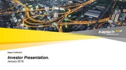 Investor Presentation - January 2019 - Kapsch