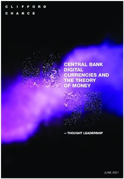 CENTRAL BANK DIGITAL CURRENCIES AND THE THEORY OF MONEY