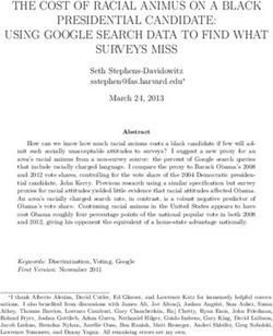 THE COST OF RACIAL ANIMUS ON A BLACK PRESIDENTIAL CANDIDATE: USING GOOGLE SEARCH DATA TO FIND WHAT SURVEYS MISS