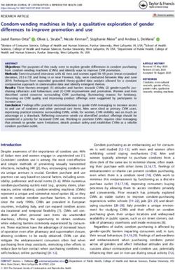 Condom-vending machines in Italy: a qualitative exploration of gender differences to improve promotion and use - Purdue University