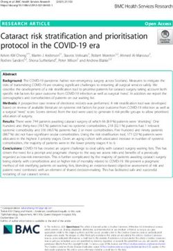 Cataract risk stratification and prioritisation protocol in the COVID-19 era - BMC Health Services Research