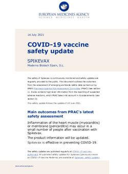 COVID-19 vaccine safety update - SPIKEVAX - European ...