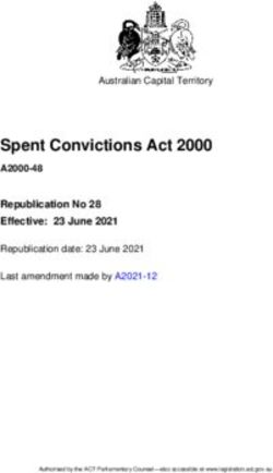 Spent Convictions Act 2000 - ACT Legislation Register