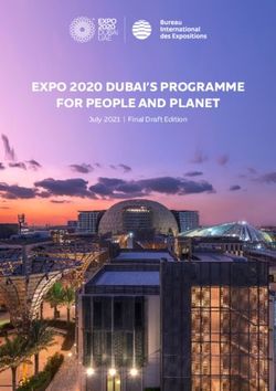 EXPO 2020 DUBAI'S PROGRAMME FOR PEOPLE AND PLANET - July 2021 | Final Draft Edition