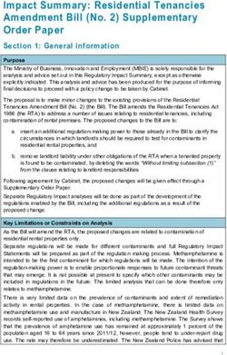Impact Summary: Residential Tenancies Amendment Bill (No. 2) Supplementary Order Paper - Treasury NZ