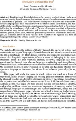 The Story Behind the Ink1 - The European Society for the ...