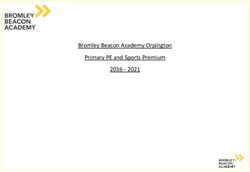 Bromley Beacon Academy Orpington Primary PE and Sports Premium 2016 2021