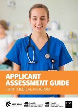 APPLICANT ASSESSMENT GUIDE - JOINT MEDICAL PROGRAM - University of Newcastle