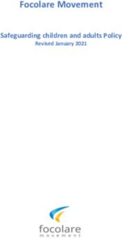 Focolare Movement Safeguarding children and adults Policy - Revised January 2021 - Focolare .org