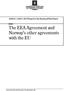 The EEA Agreement and Norway's other agreements with the EU - Meld. St. 5 (2012-2013) Report to the Storting (White Paper)