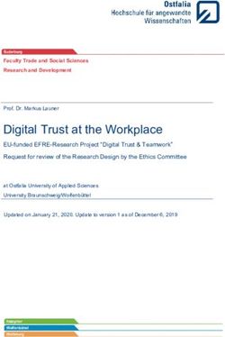 Digital Trust at the Workplace - EU-funded EFRE-Research Project "Digital Trust & Teamwork" Request for review of the Research Design by the ...