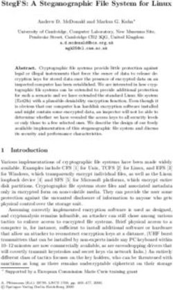 StegFS: A Steganographic File System for Linux