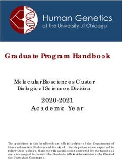 Graduate Program Handbook - The University of Chicago