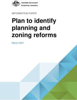 Plan to identify planning and zoning reforms - INFORMATION PAPER March 2021 - Productivity ...