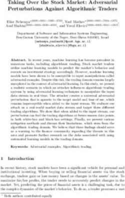 Taking Over the Stock Market: Adversarial Perturbations Against Algorithmic Traders