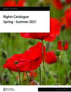 Rights Catalogue Spring - Summer 2021 - www.routledge.com - tandfspringshowcase
