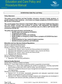 Education and Care Policy and Procedure Manual